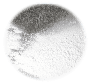 pile of talcum powder shown from above